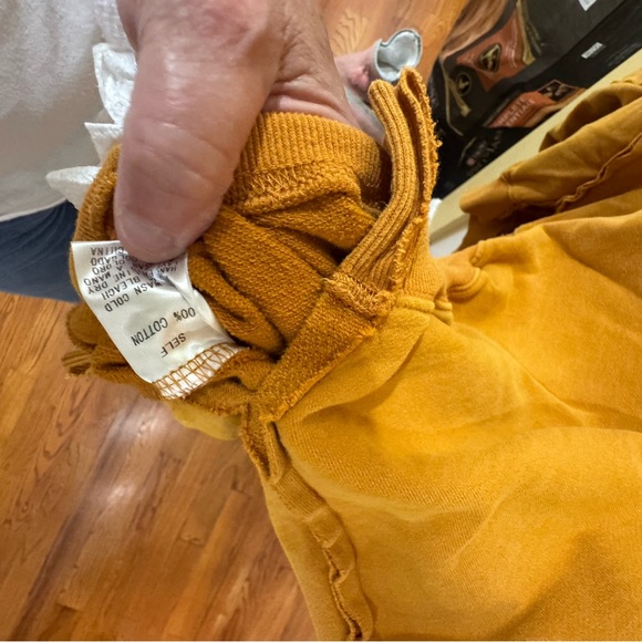 Easel Mustard Yellow Oversized Sweatshirt - Picture 4 of 5